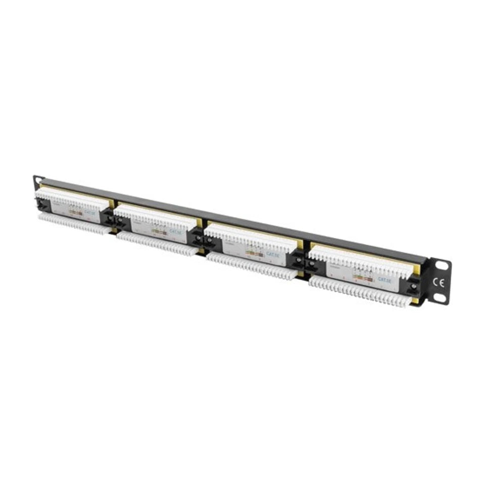 Pannello di patch Lanberg 24 porte 1U Cat.5e UTP Nero PPU5-1024-B