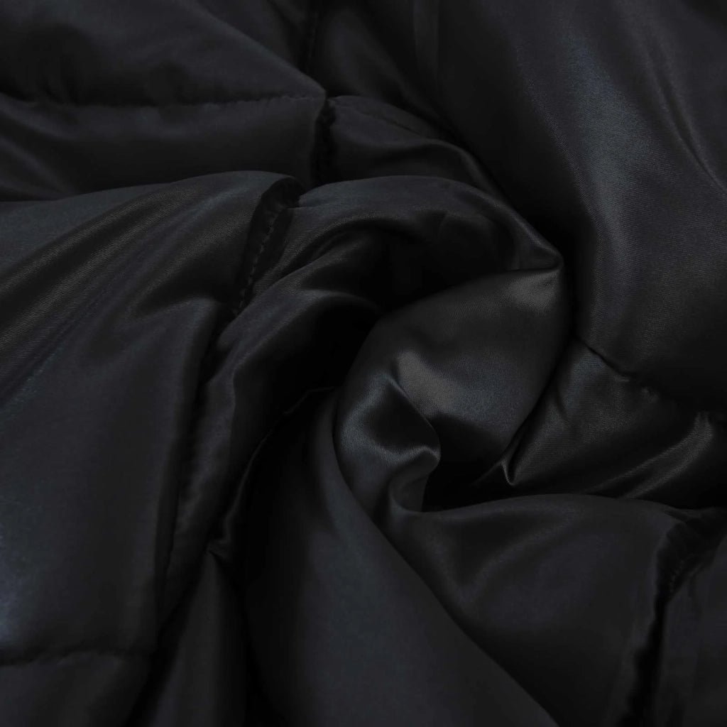 Piumone | Duvet Completo Annuale Nero 220 x 240 cm Satin e Micropile