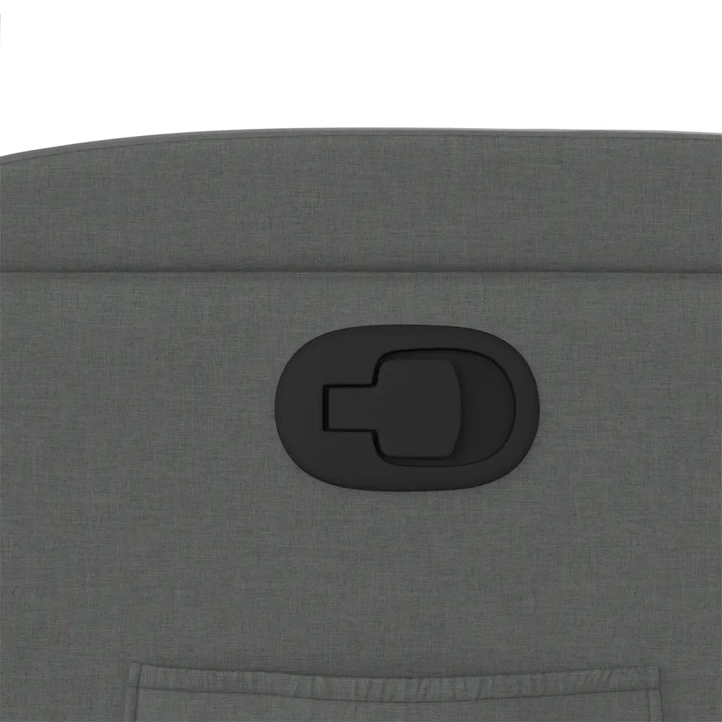 Poltrona reclinabile in tessuto grigio scuro 372480