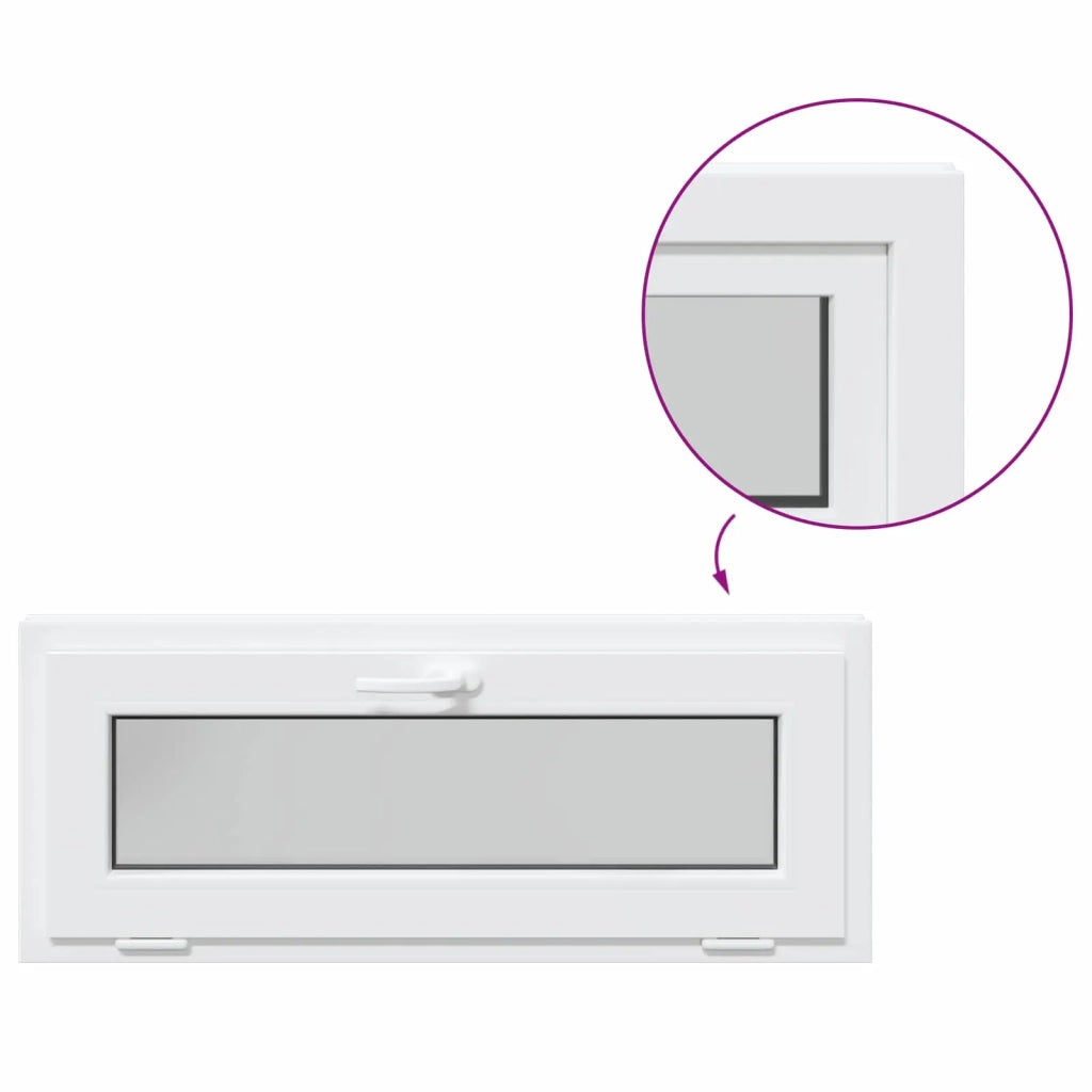 Finestra per Soffitta RISOR 100 x 40 cm PVC e Vetro Bianco 42052411