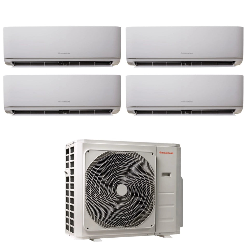 Climatizzatore Condizionatore Immergas Quadri Split Inverter serie THOR 12+12+12+12 con MULTI 36-4 R-32 Wi-Fi Optional 12000+12000+12000+12000