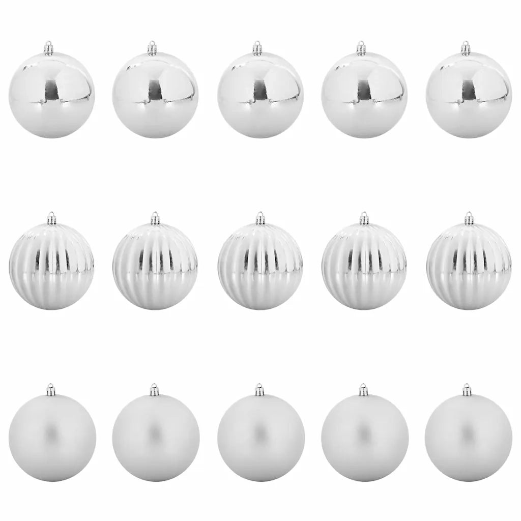 Set di palline di Natale XL 15 pcs Argento Plastica 42018873