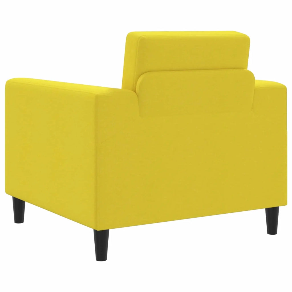 Poltrona Giallo Chiaro Tessuto 42042463