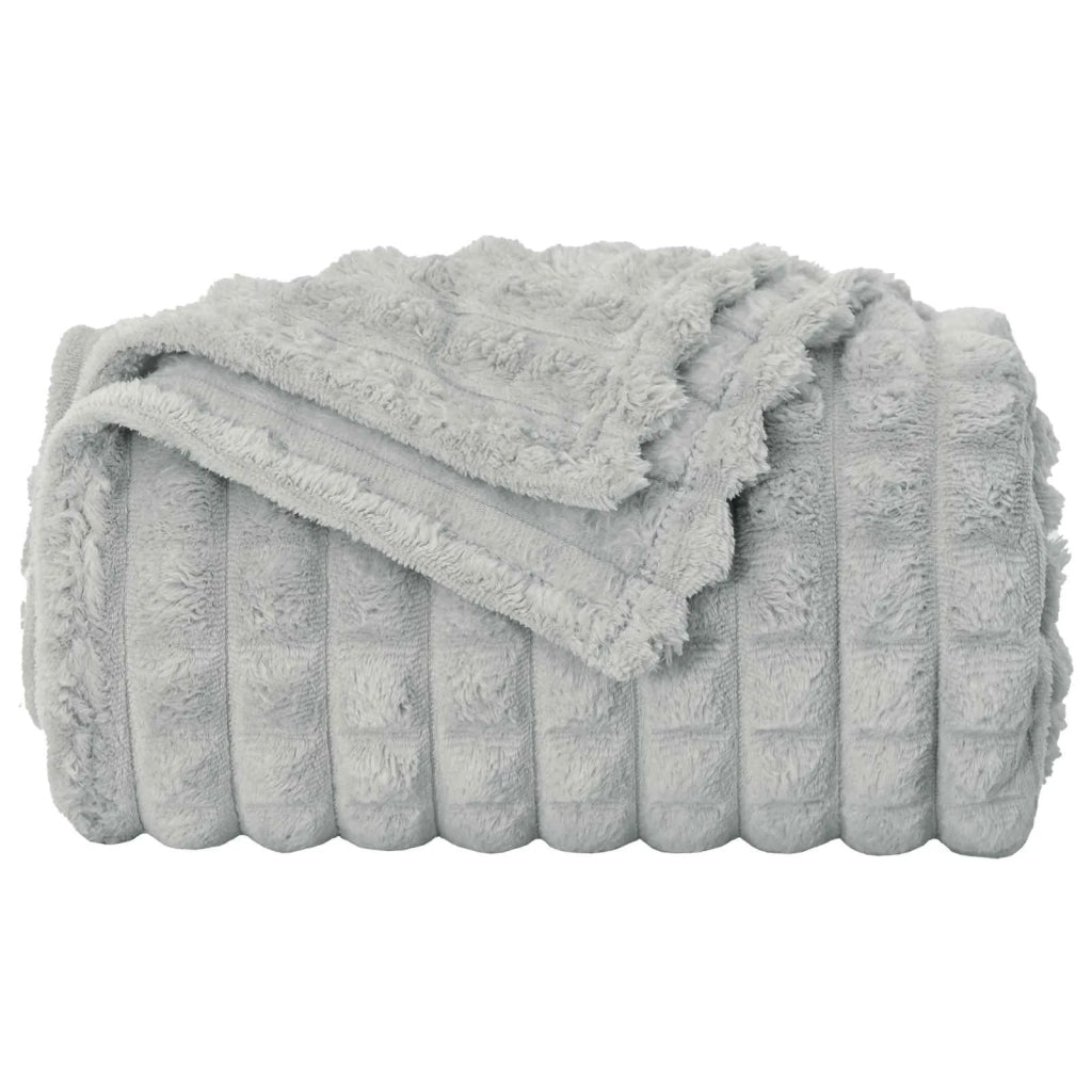 Coperta Grigio 240 x 220 cm Panno