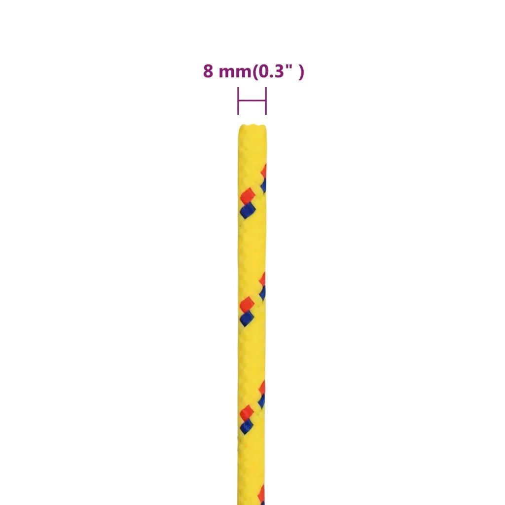 Corda | Fune per barca Gialla 8 mm 25 m in Polipropilene