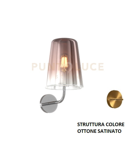 APPLIQUE OTTONE SAT. 1 LUCE RAME 1164OS-AT-RA