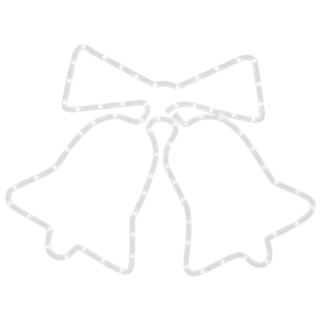 Figura Natalizia di Campane con 72 LED 50x56 cm 343290