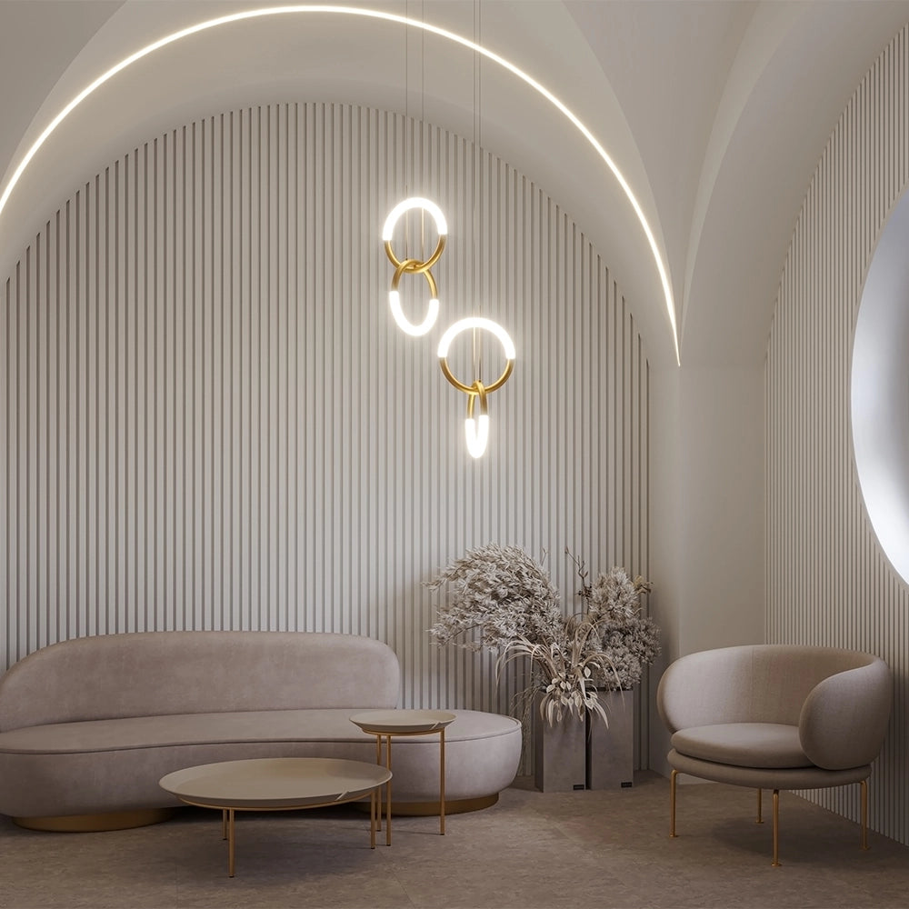 Lampada a sospensione LED Maytoni Node Ø34 3000K ottone