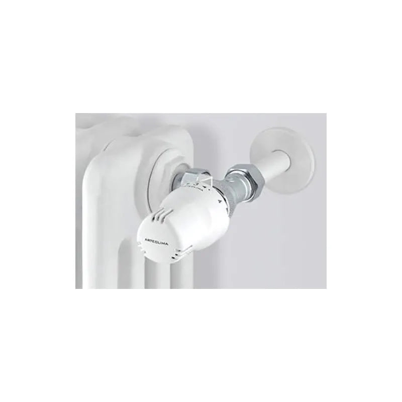 3 Pezzi - TESTA TERMOSTATICA BIANCA Con Sensore a Liquido Arteclima - 3 Pezzi
