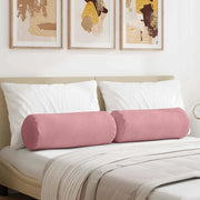 Cuscini a rullo 2 pcs Rosa Ø 25 x 70 cm Tessuto in Cords 42014332