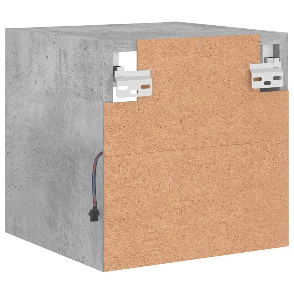 Mobile TV multimediale da parete mensola TV credenza mobile TV sala da pranzo soggiorno camera da letto e luci LED 2 pezzi 30 x 28,5 x 30 cm grigio 02_0029125