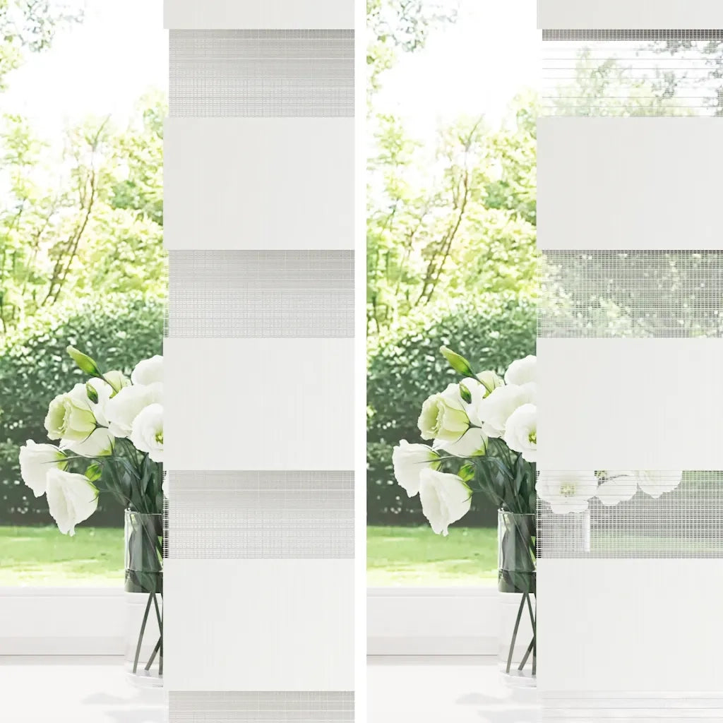 Tenda a rullo zebrata 100,9x175 cm Larghezza tessuto 96,7 cm bianco 240210