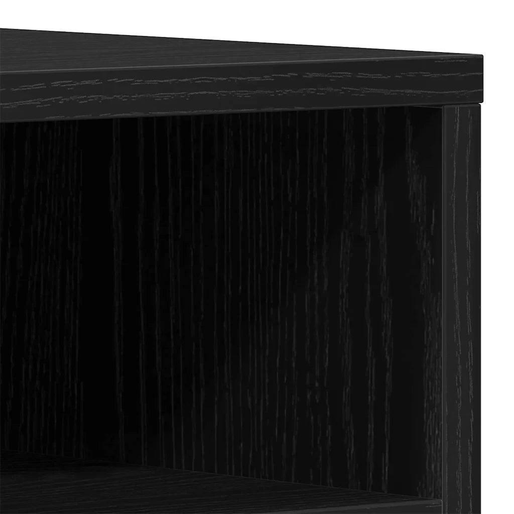 Mobile porta TV rettangolare moderno con pratico vano contenitore per soggiorno 150 x 30 x 44 cm legno composito nero 02_0051819