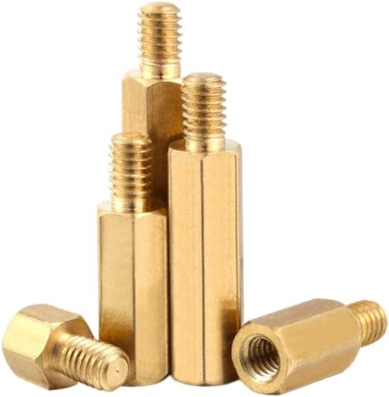 Supporto di allunaggio a spillo M2.5 - viti a tara - dado a 6 facce - colonna - adatto per elettronica - rame - 50 pezzi Supporto di allunaggio a spillo M2.5 viti a tara in pastiglia M2.5* 16+6mm dado a 6 facce singola testa colonna di rame.
