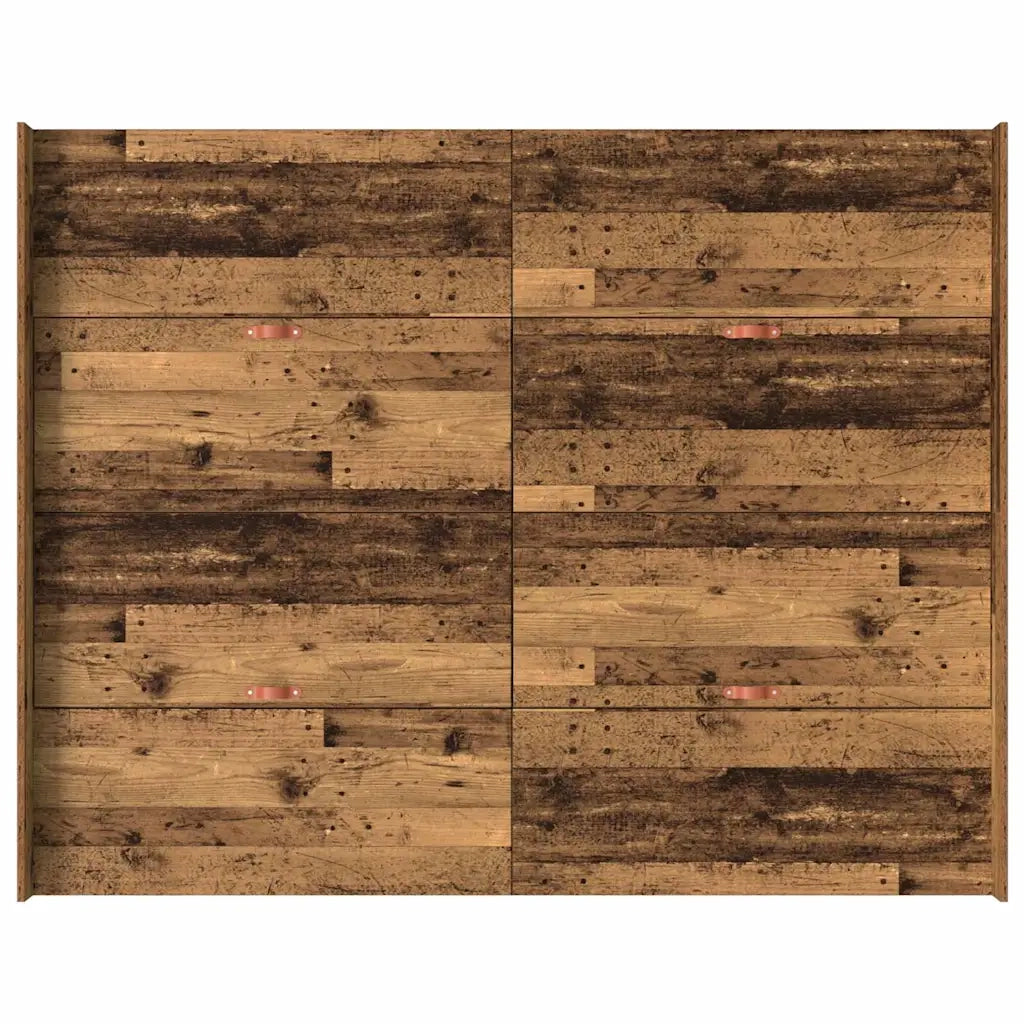 Struttura letto con contenitore Legno vecchio 140 x 190 cm 3335315