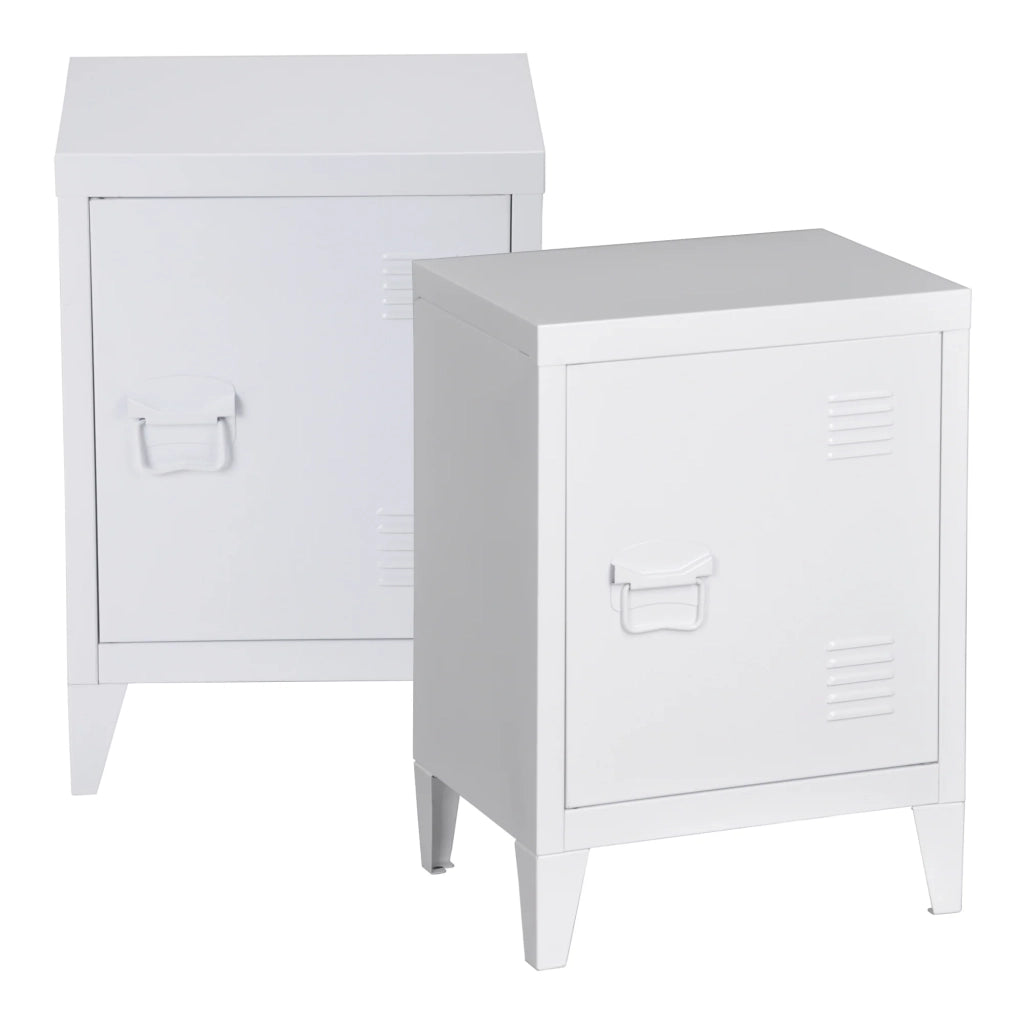 Set di 2 comodini 57 x 40 x 30 cm bianco 03_0008832