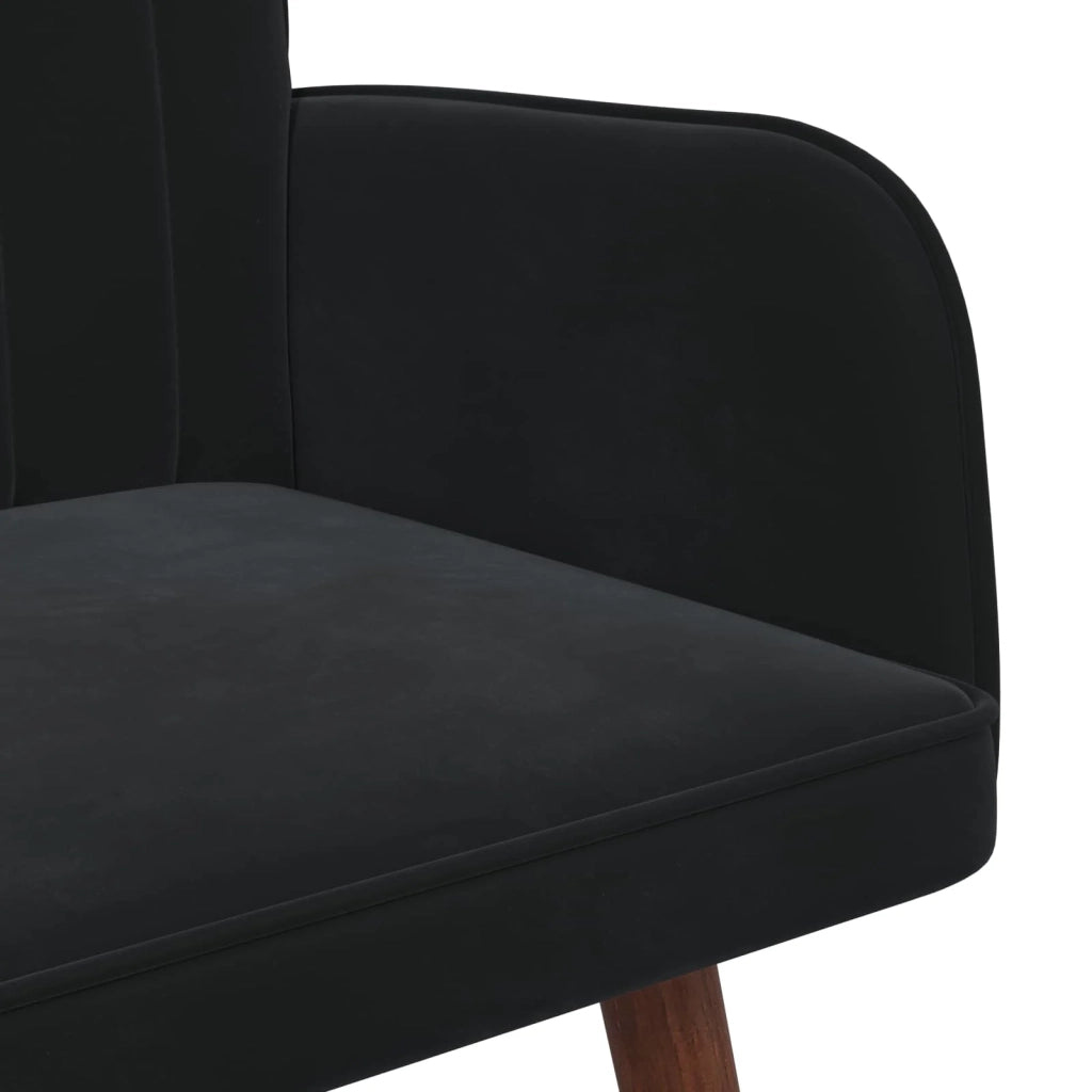 Divano | Divano da soggiorno | Sofa a Due Posti Nero 115 x 61 x 87 cm Velluto