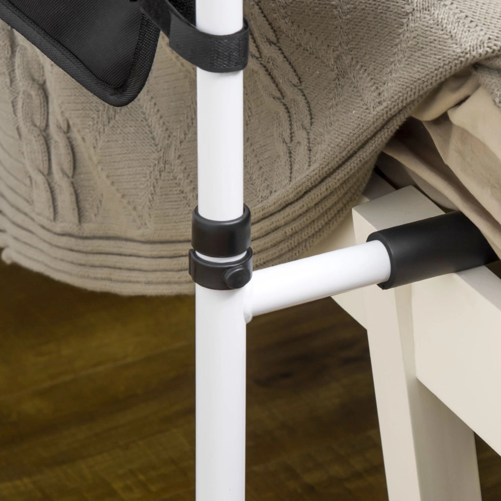 Letto con Testiera Regolabile in Acciaio ¨C Minimal ¨C Bianco
