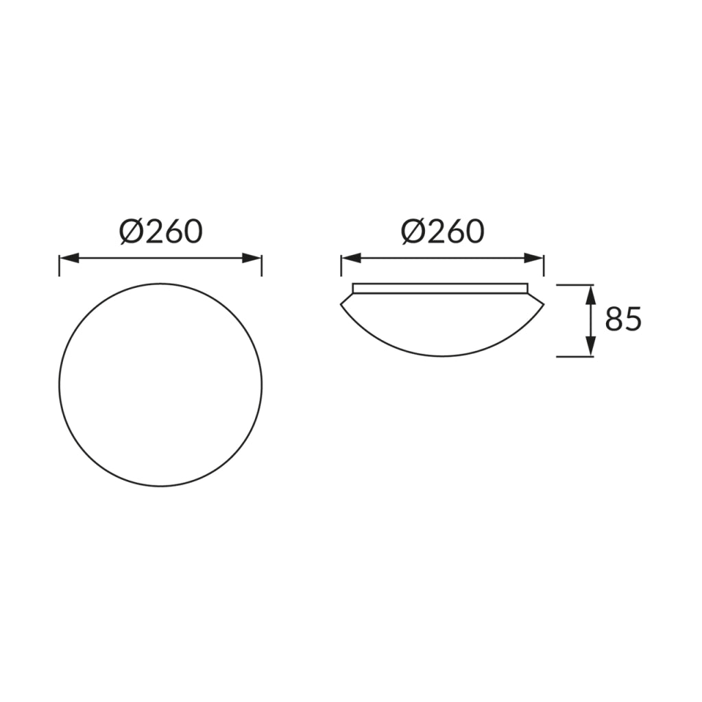 Plafoniera bagno LED Struhm Leon Ø26 12W 4000K sensore