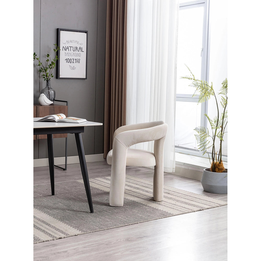 Set 2 Sedie da Pranzo in Velluto - Xylo - Design Moderno, Imbottite