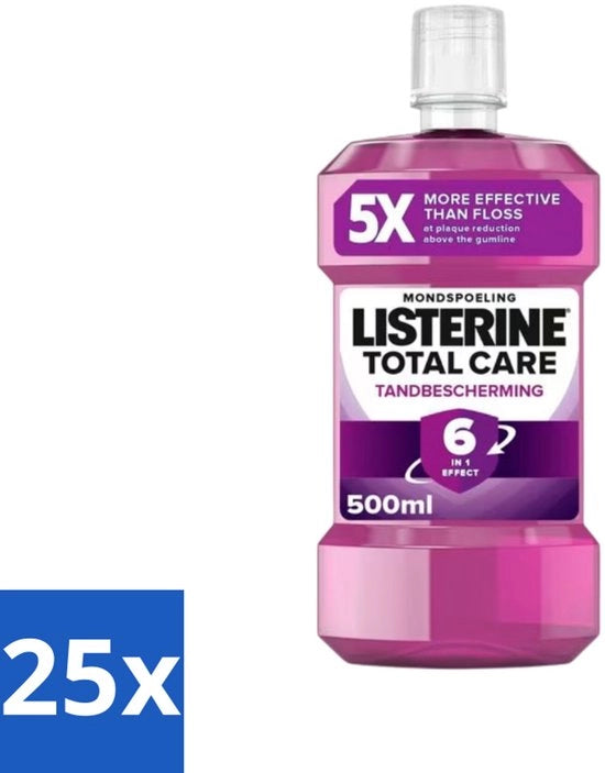 Detersivo per la cura totale della bocca - 500 ml - Confezione in bulk - 25 pezzi