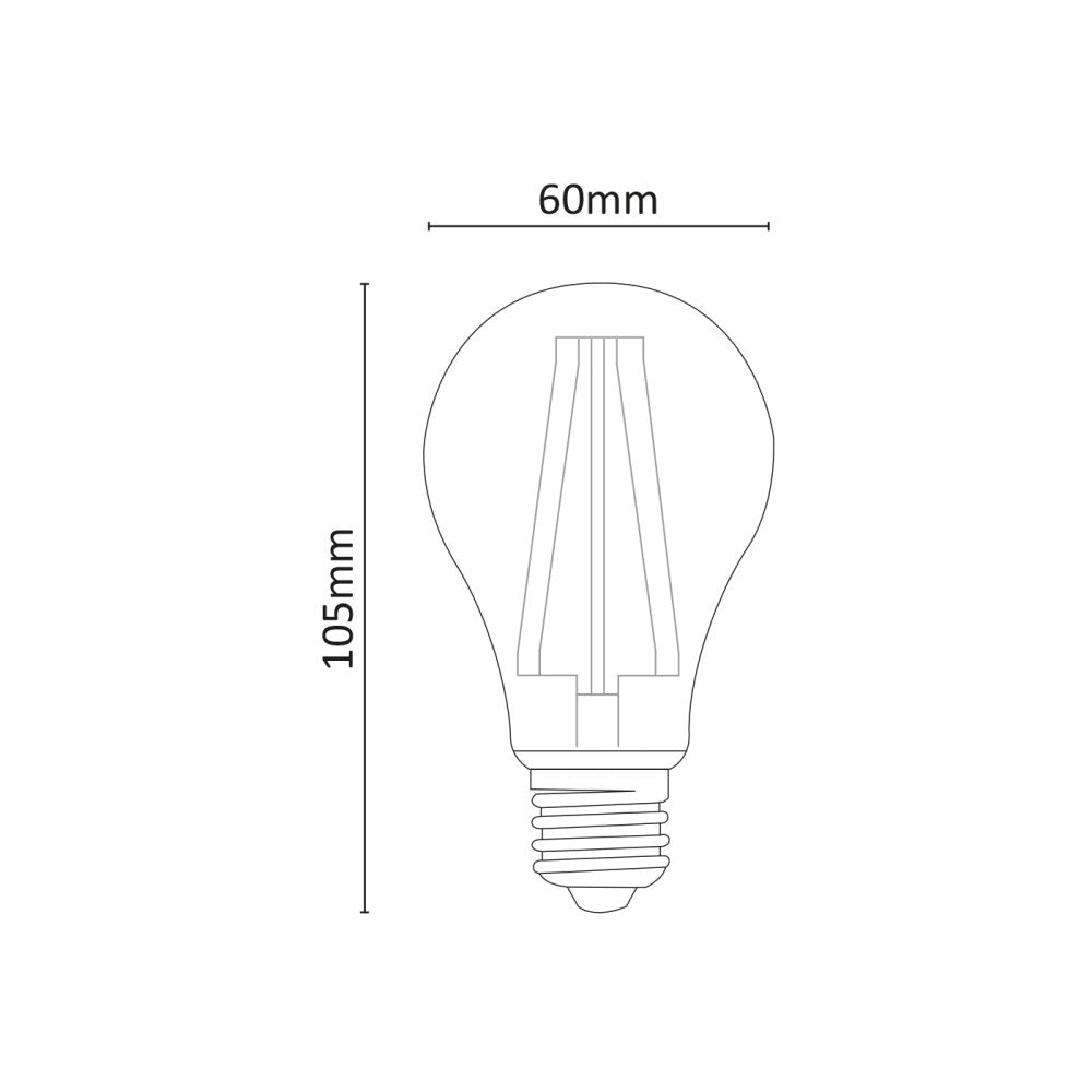 Alca power a67 18w 220v 3280lm 3000k e27 lampada classica a filamento a led