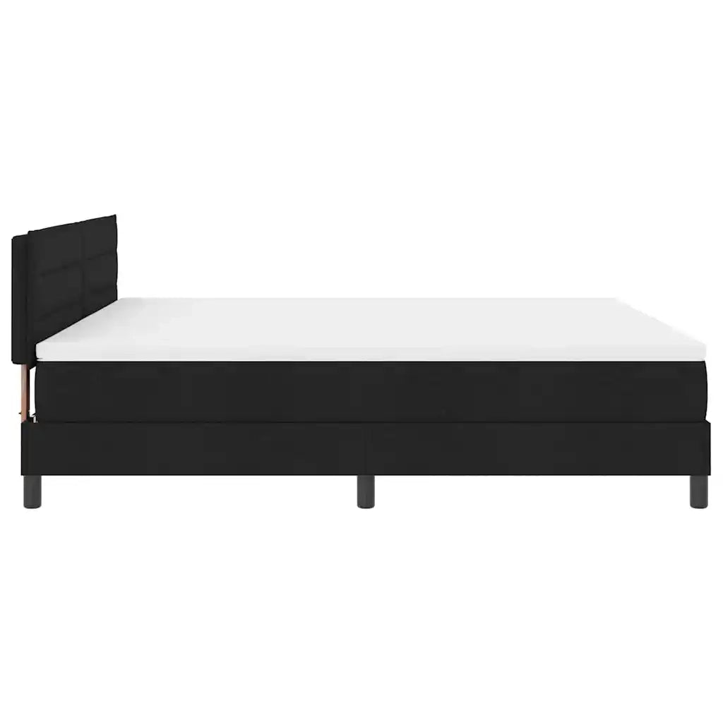 Letto a molle con testiera Nero 180 x 200 cm Tessuto 3338631