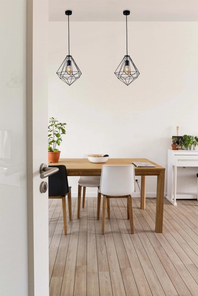 Lampada a sospensione loft nera E27 Ø30 Kaja Marko