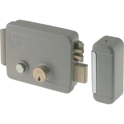 SERRATURA CANCELLO APPLICARE ELETTRICA 68880 YALE  VERN C.TONDO FISSO M2+SCR+PULS+TETT E.MM 70 SX