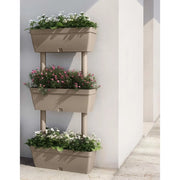 Fioriere da Giardino 6 pz Grigio Talpa 151825
