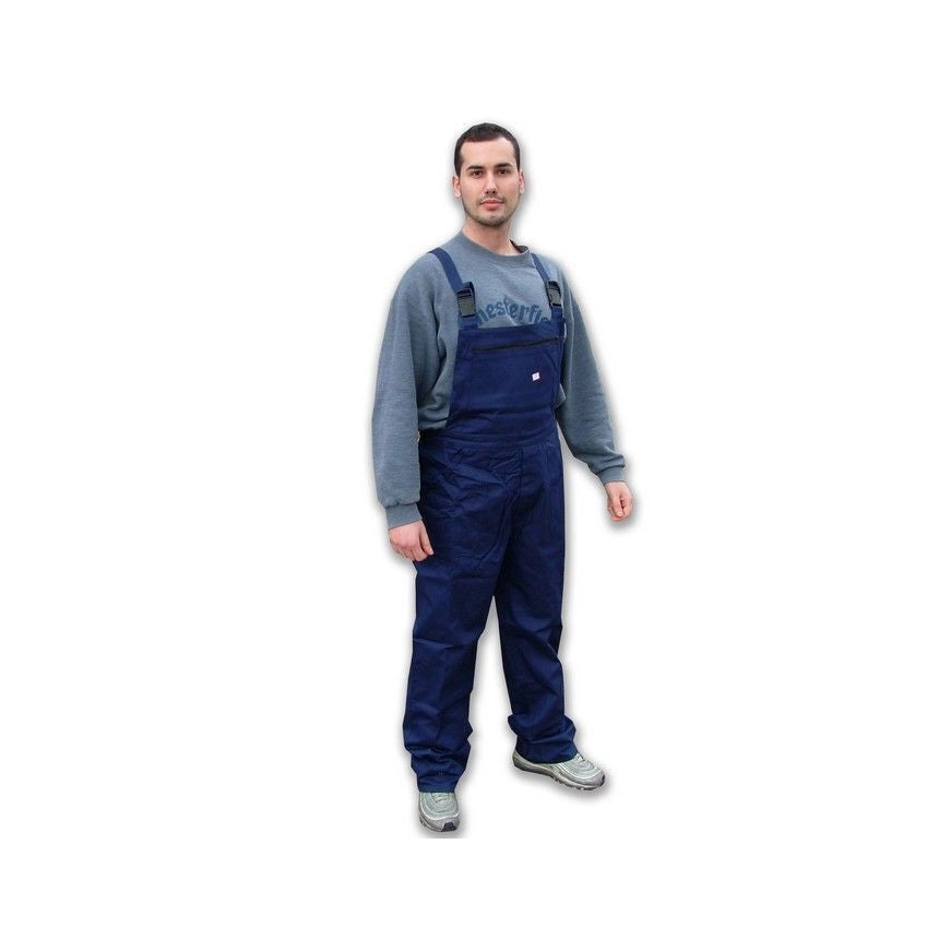 Issaline 8035_58 Europa Pantalone con Pettorina Abbigliamento da Lavoro Unisex 250 g-m² Taglia 58 colore Blu