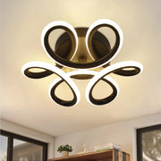 ZMH Lampada da soffitto LED nera design moderna elegante per interni
