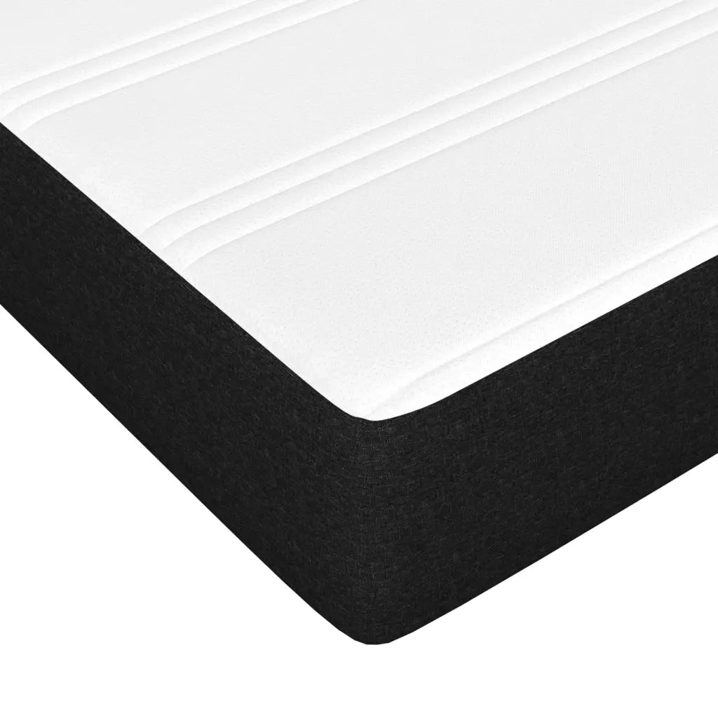 Materasso a Molle Insacchettate Rigidità Media Nero 90x200x20 cm in Tessuto 347716