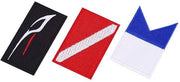 Accessori per Borsa/Zuccotto - Patch di Bandiera da Sub - Insegna per Abbigliamento - Accessori per Borsa/Zuccotto - Insegna da Sub - Patch di Poliestere Duraturo