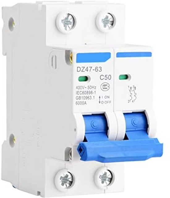 Interruttore di Corrente Miniatore - Tensione di Rete 400V - Elevate Prestazioni di Interruzione - Installazione su Trasformatori - Interruttore di Corrente Aerea 50A - Adatto per Installazioni di Alte Prestazioni.
