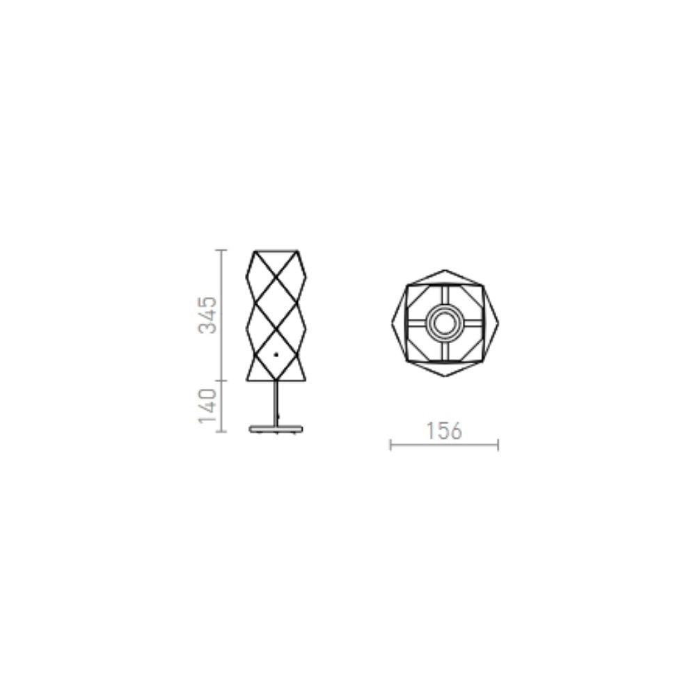 Lampadario ZUMBA da tavolo PVC bianco/legno/cromo 230V E14 11W