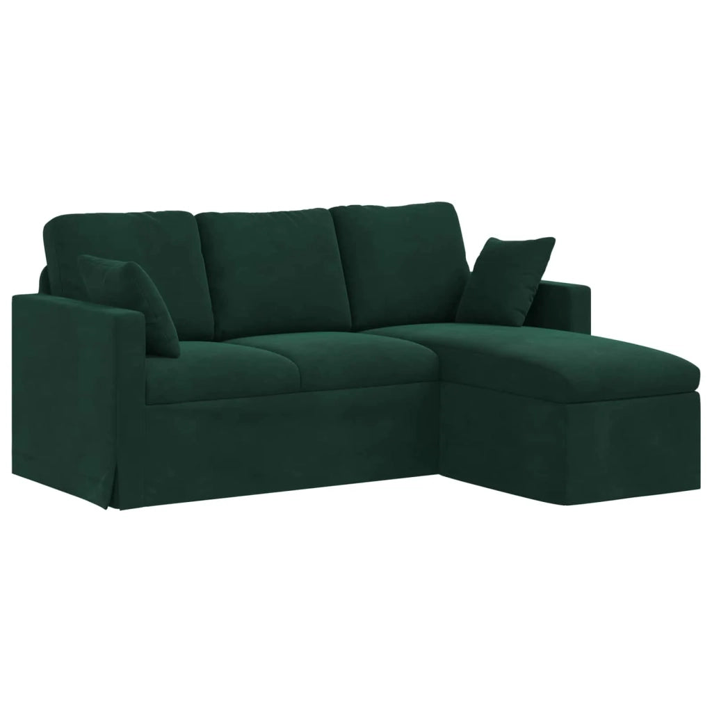 Divano Verde Scuro 178 x 134 x 80 cm Velluto 42024451