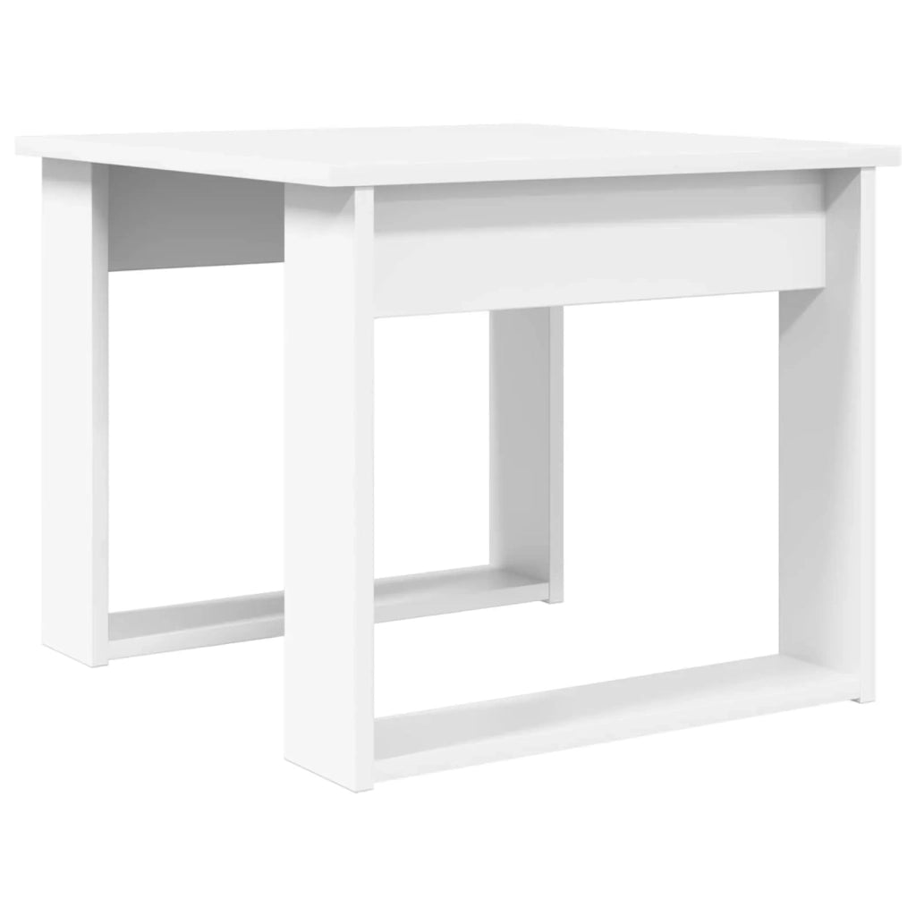 Set di Tavolini da Caffè 2 pcs Bianco Legno multistrato 8000124