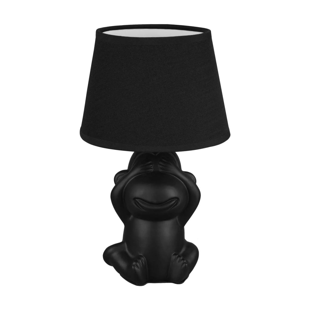 LÚZETE - LAMPADA DA TAVOLO IN CERAMICA NERA E14 KIBO