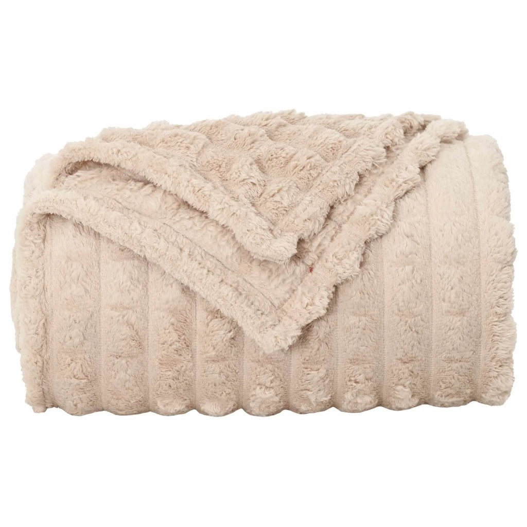 Coperte da Pile 6 pcs Beige 240 x 220 cm Panno