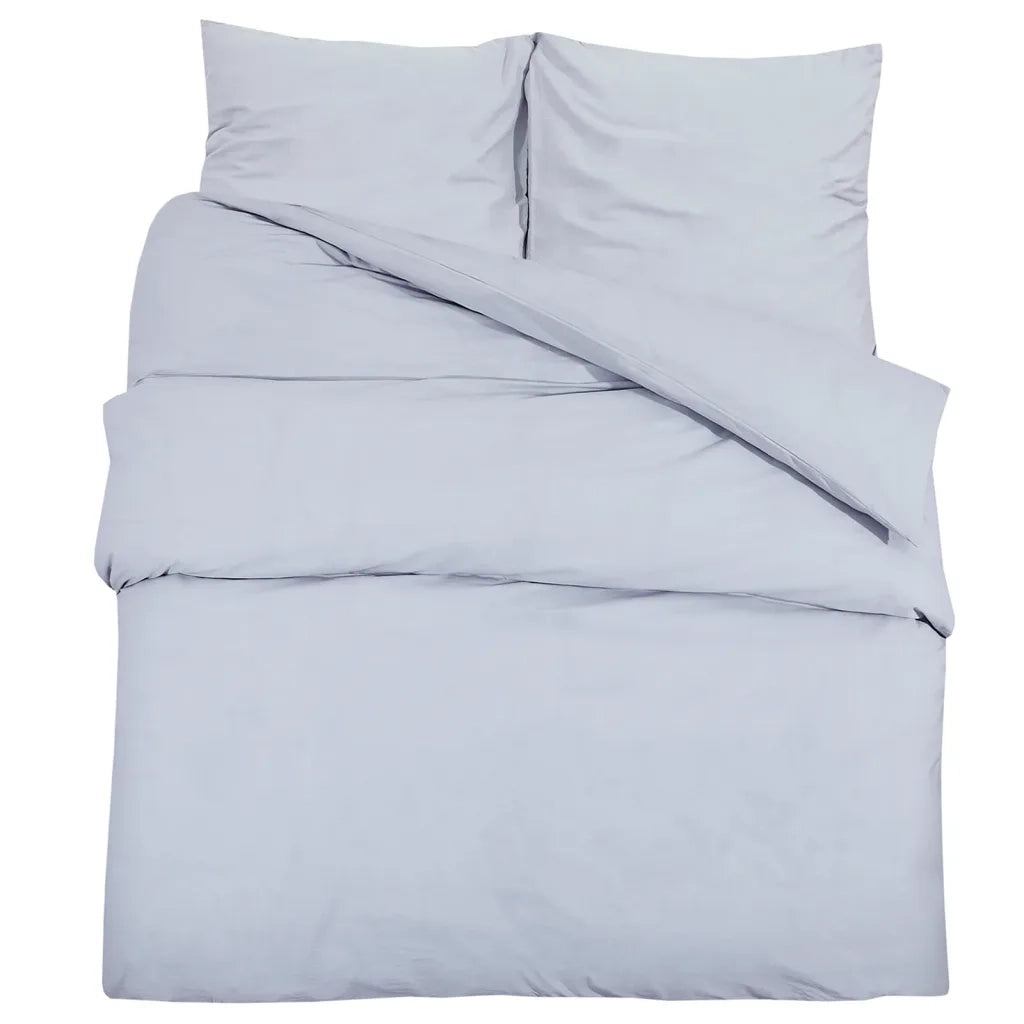 Set Copripiumino Grigio 200x220 cm in Cotone 136105
