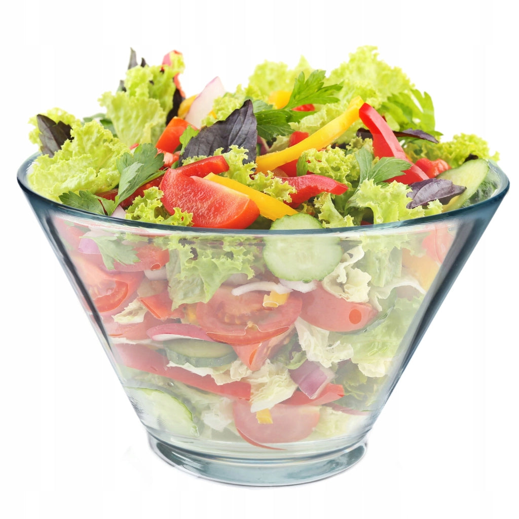 Ciotola da insalata KADAX in vetro, 17 cm, ideale per snack, insalate e frutta.
