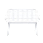 Divano Positano Bamboo polipropilene - Arredo Esterno Colore: Bianco