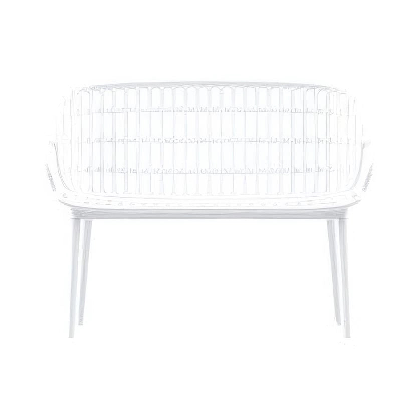 Divano Positano Bamboo polipropilene - Arredo Esterno Colore: Bianco