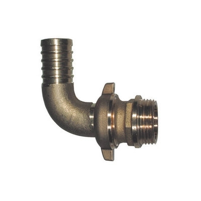 RACCORDO PORTAGOMMA IN OTTONE CURVO PER POMPA- 1/2 x 15- BUGAT- pezzi 1