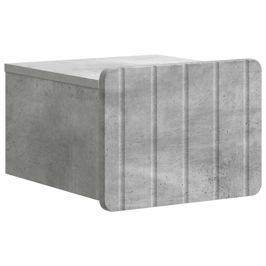Mobiletto da notte a muro Grigio Cemento 33 x 34,5 x 24 cm 898261