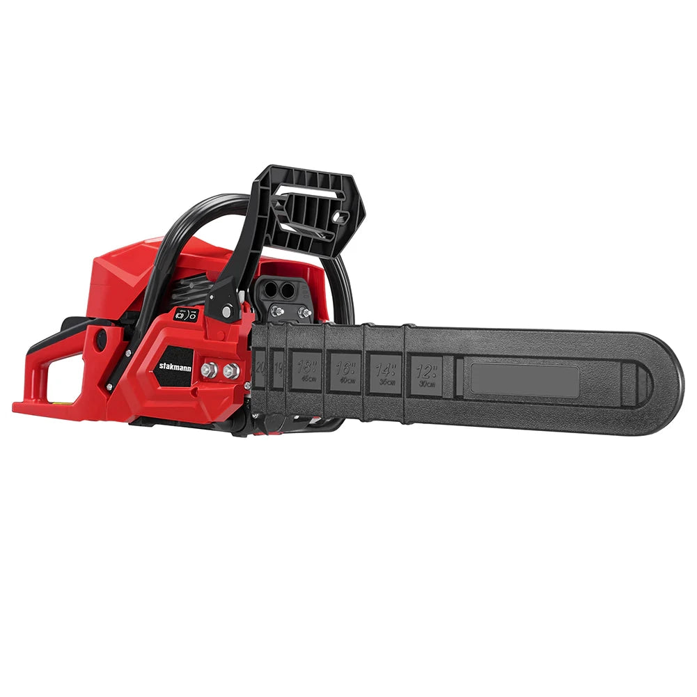 Motosega a scoppio Benzina 2 Tempi 52 cc Lama 50 cm Taglia Legna Rami EasyStart Rosso