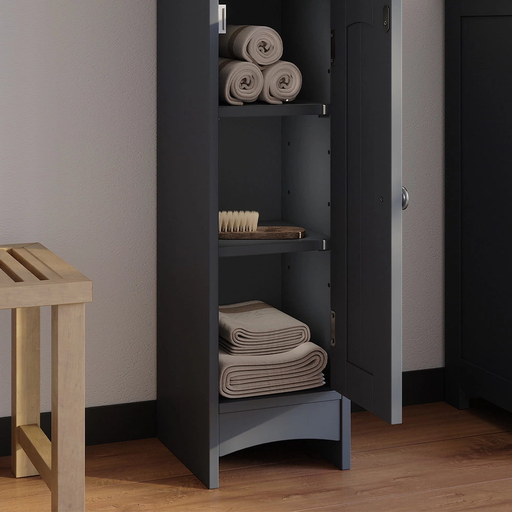 Vicco mobiletto bagno Grigio 18 x 81 cm con 5 scomparti