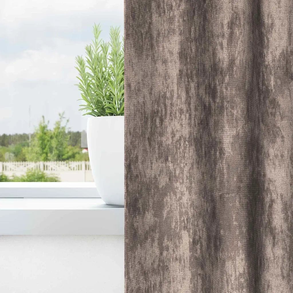 Tende in Velluto 2 pz Cappuccino 260 x 140 cm Velluto