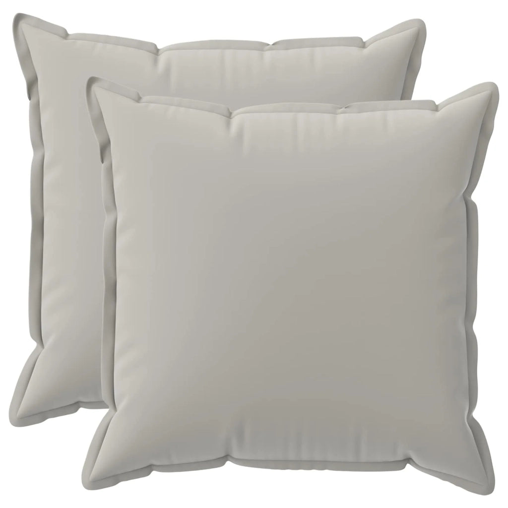 Federa 2 pz HOUTEN Grigio 55 x 55 cm Poliestere 920499